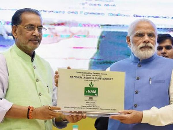 Pilot launch of e-NAM - National Agriculture Market, By Prime Minister